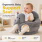 ✨ JETZT 50 % RABATT! !✨🐻 Cartoon‑Baby‑Stützsofa – Anti‑Roll‑Sitzsessel für Babys mit stabiler Rückenlehne, weicher Plüsch‑Bodensitz für Kleinkinder