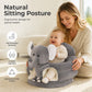 ✨ JETZT 50 % RABATT! !✨🐻 Cartoon‑Baby‑Stützsofa – Anti‑Roll‑Sitzsessel für Babys mit stabiler Rückenlehne, weicher Plüsch‑Bodensitz für Kleinkinder