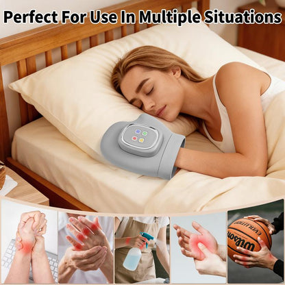 📢📢50% RABATT !!⏰Hand- & Handgelenk-Massagegerät – Luftkompression, 3 Modi, 5 Stufen & Timer – Beidhändig nutzbar – Entspannung für zu Hause 🌿