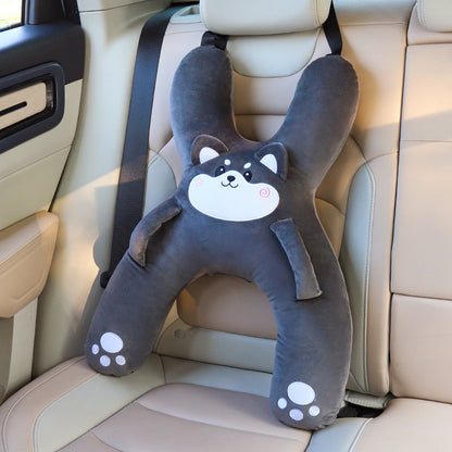 📢📢40% RABATT !!⏰Weiches H-förmiges Autokissen für Kleinkinder – Ergonomische Kopf- und Nackenstütze für Kinder