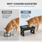 Elevated Dog Bowls with Slow Feeder & Stainless Steel Bowls