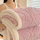 ✨50% Rabatt✨🛋️ Kuschelige Teddy-Decke mit Blumenmuster – Weiche und warme Wohndecke für Sofa und Bett
