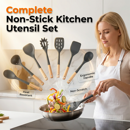 📢📢 JETZT 50 % RABATT!! ⏰Komplettes Silikon-Küchenutensilien-Set