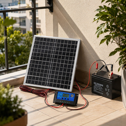 📢📢40% RABATT !!⏰Tragbares wasserdichtes Solarpanel-Set