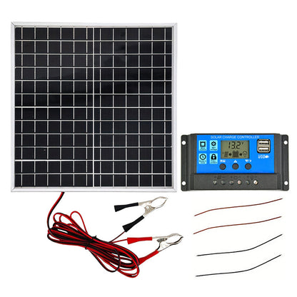 📢📢40% RABATT !!⏰Tragbares wasserdichtes Solarpanel-Set