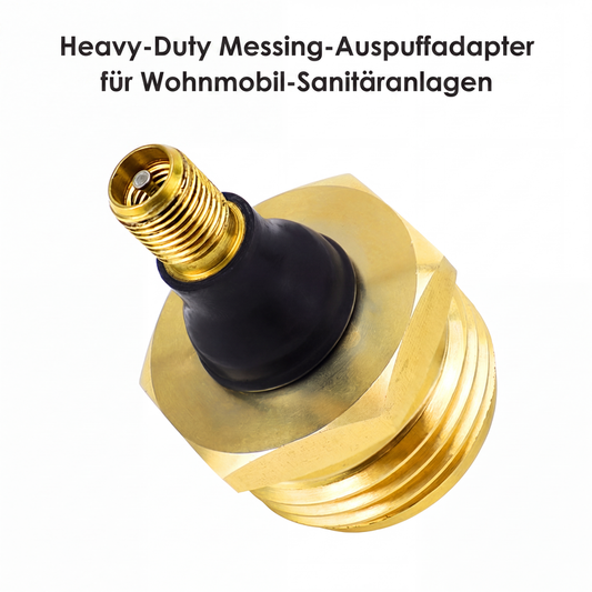 📢📢50% RABATT !!⏰⚙️Hochleistungs-Abgasadapter aus Messing für Wohnmobil-Rohrleitungen
