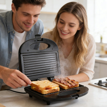 📢📢40% RABATT !!⏰Multifunktionale elektrische Panini-Presse und Grill