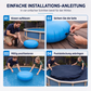 📢📢40% RABATT !!⏰Rundes aufblasbares Luftkissen zur Winterfestmachung von Pools