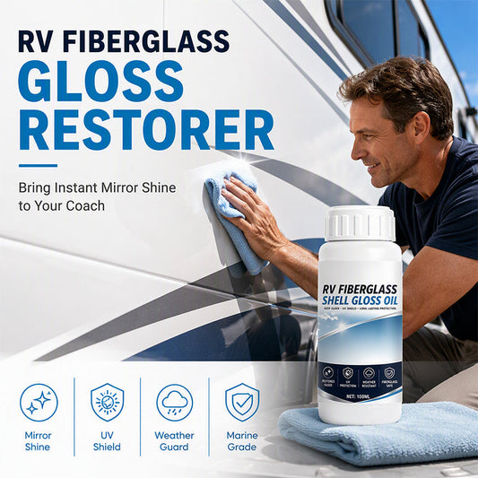 📢📢50% RABATT !!⏰Wohnmobil-Fiberglas-Glanzöl-Restaurierer