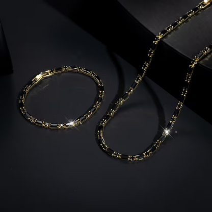 ✨ JETZT 50% RABATT! 💎 Funkelndes Schmuckset für Damen und Herren – Halskette & Armband – Kubischer Zirkonia – Perfekt für Alltag und Feier