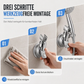 📢📢50% RABATT !!⏰Verstellbarer Duschkopfhalter mit Saugnapf – Ohne Bohren, Mehrwinklig, Starke Saugkraft ✨