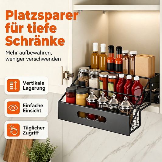 📢📢50% RABATT NU!! ⏰Ausziehbares Küchengewürzregal-Organizer