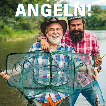 📢📢50% RABATT !!⏰Automatisch zusammenklappbares verstärktes Fischfangnetz