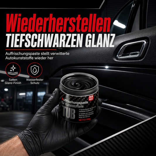 📢📢50% RABATT !!⏰Kunststoff- und Gummireparaturcreme für Autoinnenräume, Lederpolster-Auffrischungspaste und glänzende Schutzbeschichtungsmittel