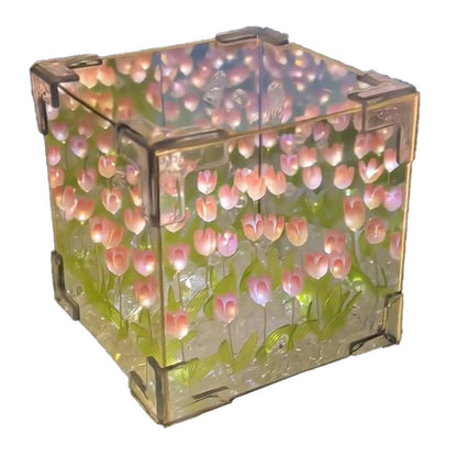 📢📢50% OFF !! ⏰Magic Cube DIY Tulpen-Spiegellampe