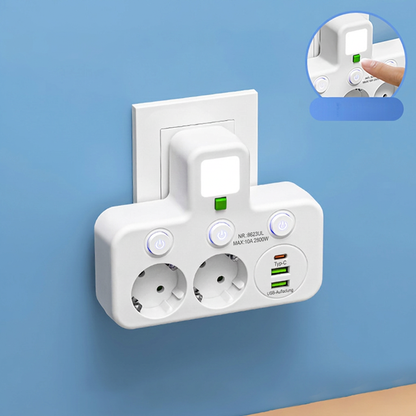 📢📢50% RABATT !!⏰Intelligente Steckdosenleiste mit USB-Anschlüssen