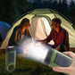 Outdoor-Notlampe (Handkurbel + Solar + USB-Aufladung)