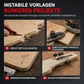 Frässchablone für Holzbearbeitung mit runden Ecken, R-Winkel-Bogenvorrichtung für Oberfräse, Kantenfräse, Schrankbau und DIY-Eckenfräsung