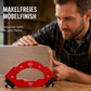 Frässchablone für Holzbearbeitung mit runden Ecken, R-Winkel-Bogenvorrichtung für Oberfräse, Kantenfräse, Schrankbau und DIY-Eckenfräsung