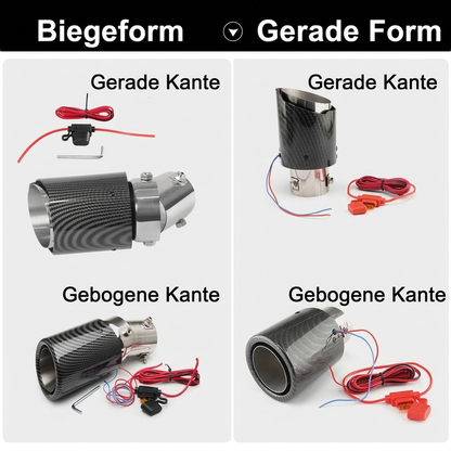 📢📢40% RABATT !!⏰Universelles LED-Auspuffrohr für Autos
