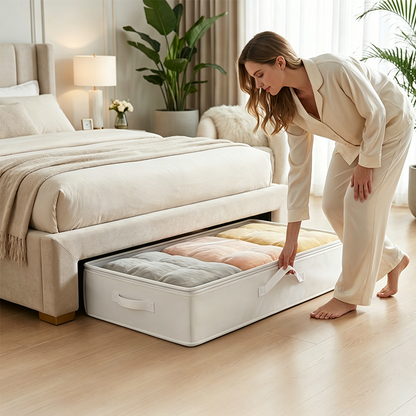 ✨ JETZT 50 % RABATT! !✨Faltbare Unterbett-Aufbewahrungstasche mit Reißverschlussdeckel