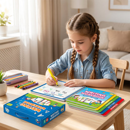 ✏️JETZT 50 % RABATT!! 📘 Wiederverwendbares Graphomotorik-Heft – 50% RABATT! Linien, Formen, Buchstaben & Zahlen, 6 radierbare Stifte – ideal für 3-6 Jahre. 💪