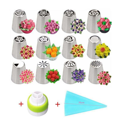 Professional Flower Nozzle Decorating Set