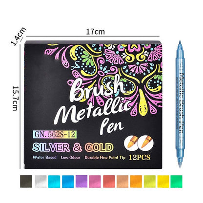 ✨ JETZT 50 % RABATT! !✨Metallic-Marker-Stifte-Set in lebendigen Farben