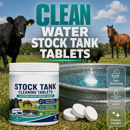 📢📢 JETZT 50 % RABATT!! ⏰💧 Schnell lösliche Reinigungstabletten für Viehtränken und Wassertanks🐄