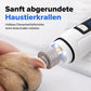 Elektrische Haustier-Nagelfräse mit dualen LED-Leuchten, Pflege-Trimmer für Hunde und Katzen