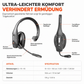 Drahtloses Bluetooth-Headset für Callcenter mit ENC-Umgebungsgeräuschunterdrückung und automatischer Kopplung für Kundenservice und Lkw-Fahrer