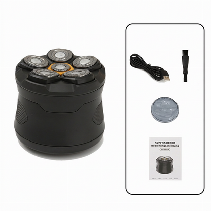 📢📢40% RABATT !!⏰6D wasserdichter Rasierer-Set für glatzköpfige Männer