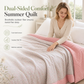 🌿 50% RABATT!   Leichte Sommerdecke mit Sojabohnenfaser-Mischung