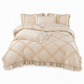 French Princess Style Washed Cotton Bedding Set Simple and Fresh 4-Piece Duvet Cover and Sheet Set for All Seasons