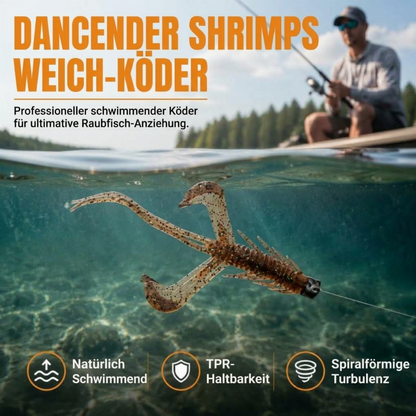 📢📢50% RABATT !!⏰Realistische schwimmende Weichköder in Garnelenform