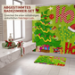 4-teiliges wasserdichtes Weihnachtsduschvorhang-Set