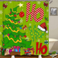 4-teiliges wasserdichtes Weihnachtsduschvorhang-Set