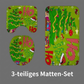 4-teiliges wasserdichtes Weihnachtsduschvorhang-Set