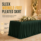 Pleated Table Skirt for Rectangular Tables Wedding Birthday Party Decoration and Market Stall Display