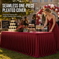 Pleated Table Skirt for Rectangular Tables Wedding Birthday Party Decoration and Market Stall Display
