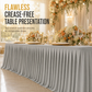 Pleated Table Skirt for Rectangular Tables Wedding Birthday Party Decoration and Market Stall Display