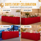 Pleated Table Skirt for Rectangular Tables Wedding Birthday Party Decoration and Market Stall Display