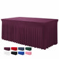 Pleated Table Skirt for Rectangular Tables Wedding Birthday Party Decoration and Market Stall Display
