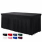 Pleated Table Skirt for Rectangular Tables Wedding Birthday Party Decoration and Market Stall Display