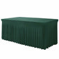 Pleated Table Skirt for Rectangular Tables Wedding Birthday Party Decoration and Market Stall Display