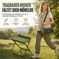 Tragbarer Klapphocker-Rucksack, leichter Outdoor-Campingstuhl und vielseitig verwendbare Umhängetasche
