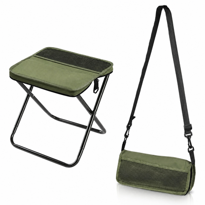 Tragbarer Klapphocker-Rucksack, leichter Outdoor-Campingstuhl und vielseitig verwendbare Umhängetasche