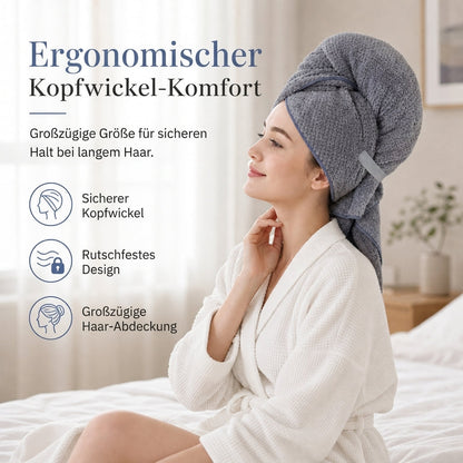 ✨ JETZT 50 % RABATT! !✨Korall-Fleece Haartrockentuch für Damen