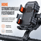 📢📢50% RABATT !!⏰Stoßfeste Fahrrad- und Zweirad-Telefonhalterung für E-Bikes und Mountainbikes, montierbar am Lenker und Rückspiegel zur Navigation
