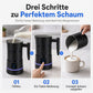 Elektrischer magnetisch schwebender Milchaufschäumer und -wärmer, Milchschäumer für kalten und heißen Milchschaum für den Hausgebrauch